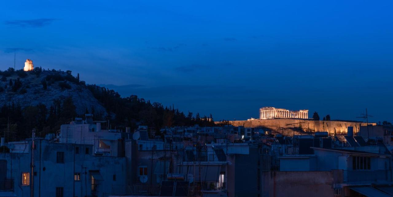 Topfloor Getaway Balcony&Hot Tub+Acropolis View أثينا المظهر الخارجي الصورة